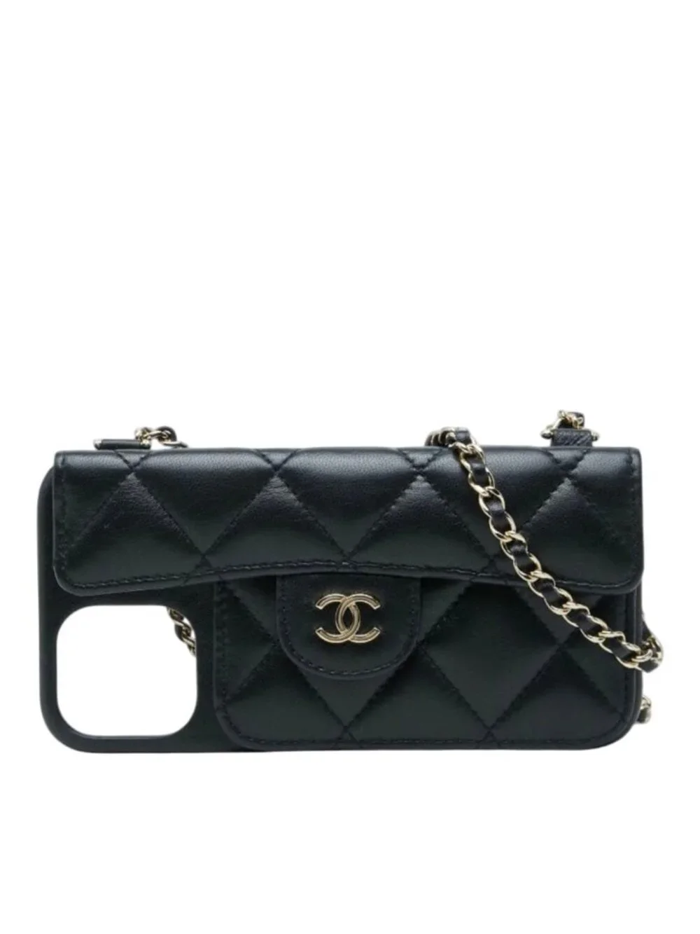 Chanel Quilted Chain Shoulder Bag iPhone